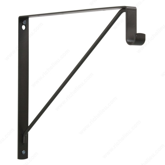 Oval Rod & Shelf Support Bracket – 5/8" x 1 1/8"