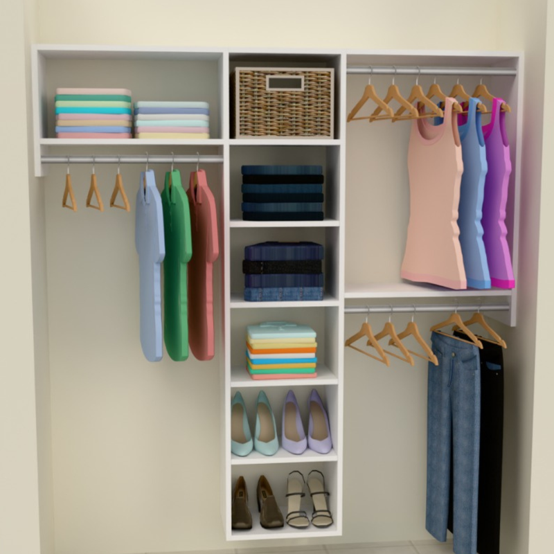 CUSTOM SIZED PRE-DESIGNED CLOSET KITS
