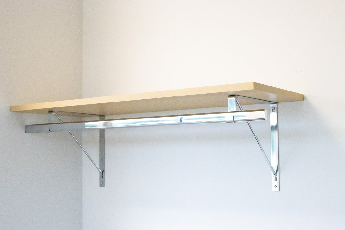 Custom Shelf with Rod and Bracket Kit (16" - 44")