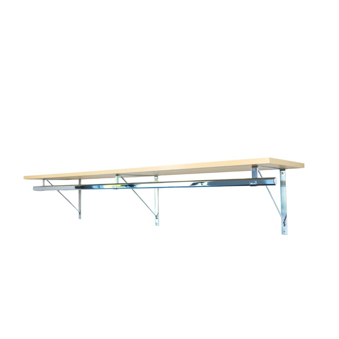 Custom Shelf with Rod and Bracket Kit (16" - 44")
