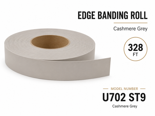 EGGER Cashmere Grey Edge Banding Roll – U702 ST9 – 328 FT