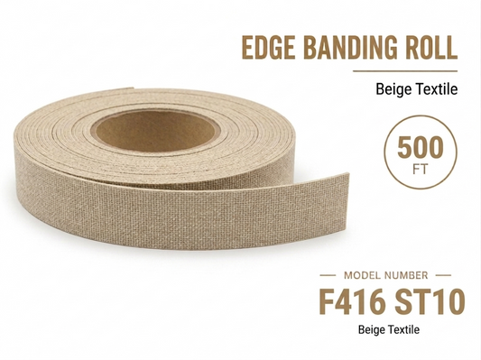 EGGER Beige Textile Edge Banding Roll – F416 ST10 – 500 FT