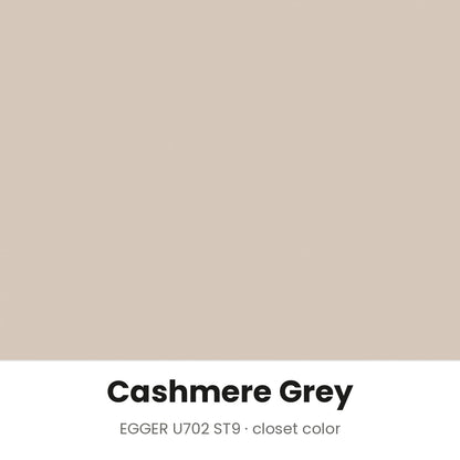 Cashmere Grey closet color, EGGER U702 ST9 melamine