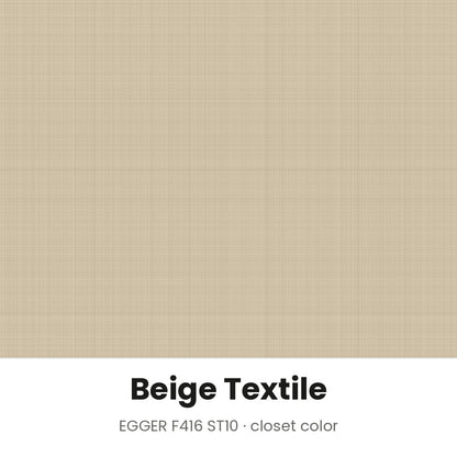 Beige Textile closet color, EGGER F416 ST10 melamine