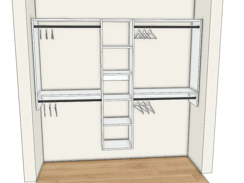Custom Closet Kit - Wall Mount #2
