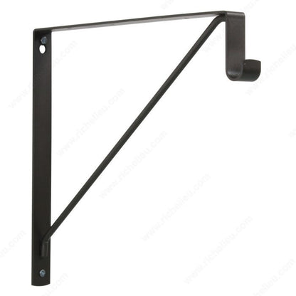 Oval Rod & Shelf Support Bracket – 5/8" x 1 1/8"