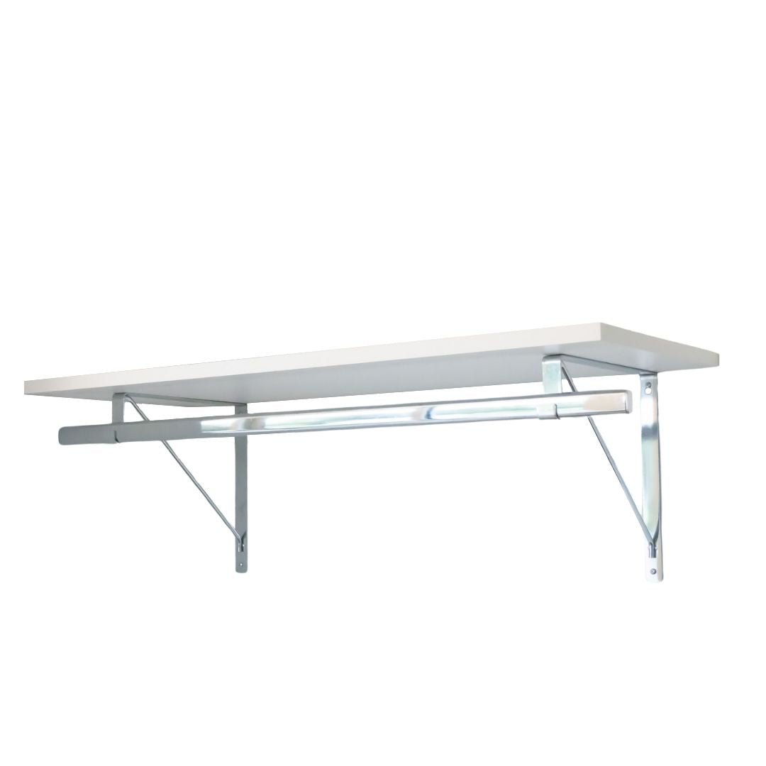 Custom Shelf with Rod and Bracket Kit (16" - 44")