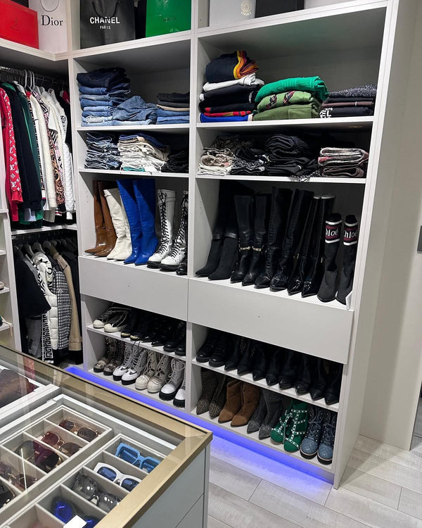 Custom closet system by Cut to Size LLC