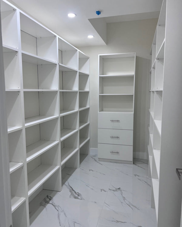 Custom closet system by Cut to Size LLC