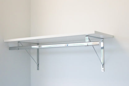 Custom Shelf with Rod and Bracket Kit (16" - 44")