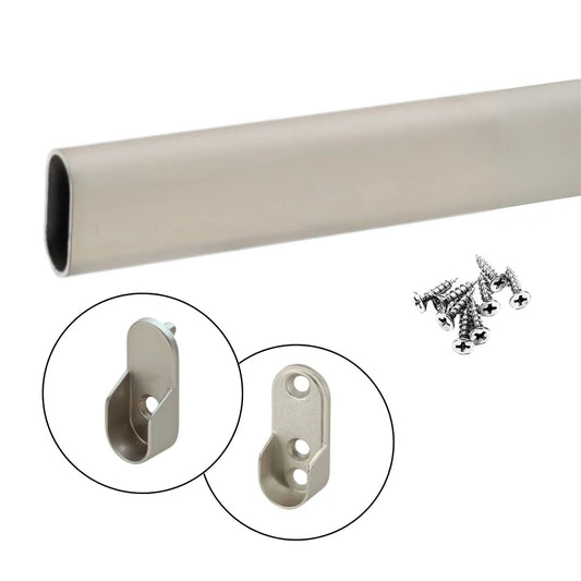 Custom cut oval closet rod – view 2